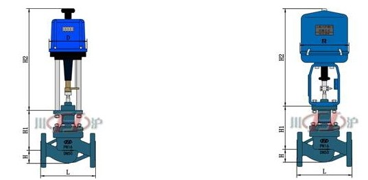 電動單座調節(jié)閥結構圖